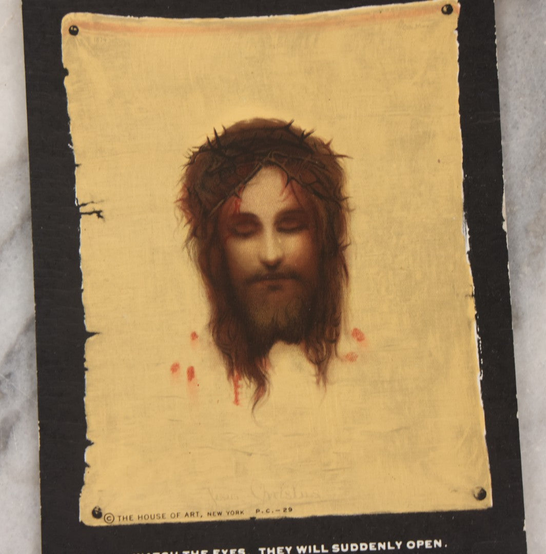 Lot 196 - Antique “Veil Of Veronica” Postcard, House Of Art No. P.C.-29, After Gabriel Max