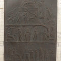 Lot 016 - Antique Pressed Copper Relief "Apotheosis Of Homer" After Archelaus Of Priene, Dated April 1856, Modeled After The 3rd Century B.C. Marble Original In The British Museum, 6-1/2" x 8-7/8"