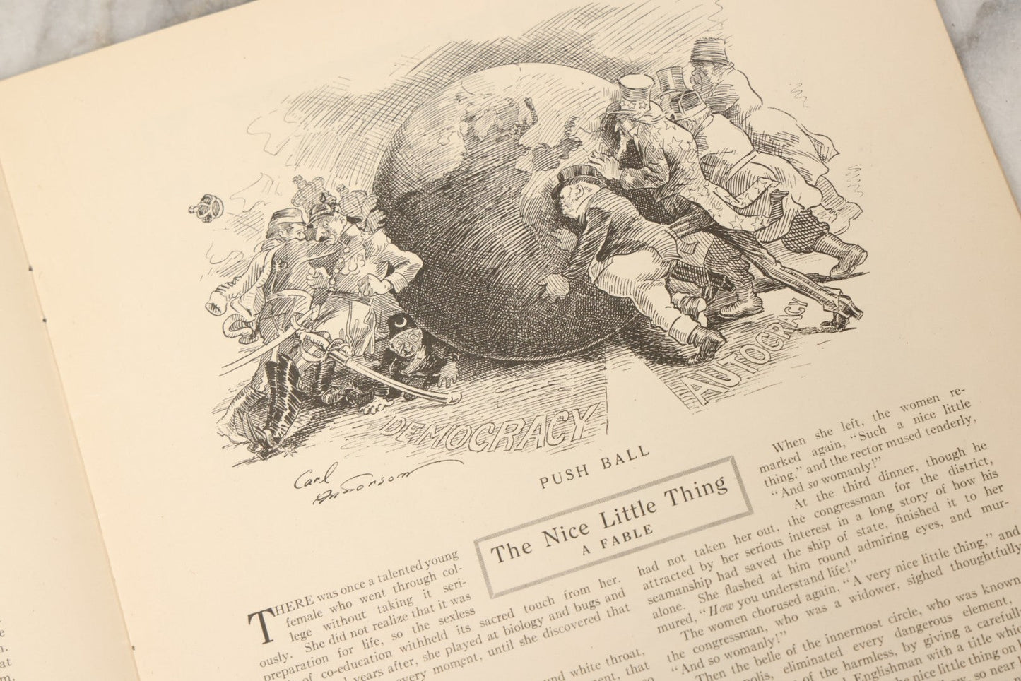 Lot 081 - Antique "Judge" Magazine Hallowe'en Issue, October 27, 1917, Featuring Jack-O-Lantern JOL. Cover, Captioned "The Gobble-Uns 'll Get You Ef You Don't Watch Out," New York City