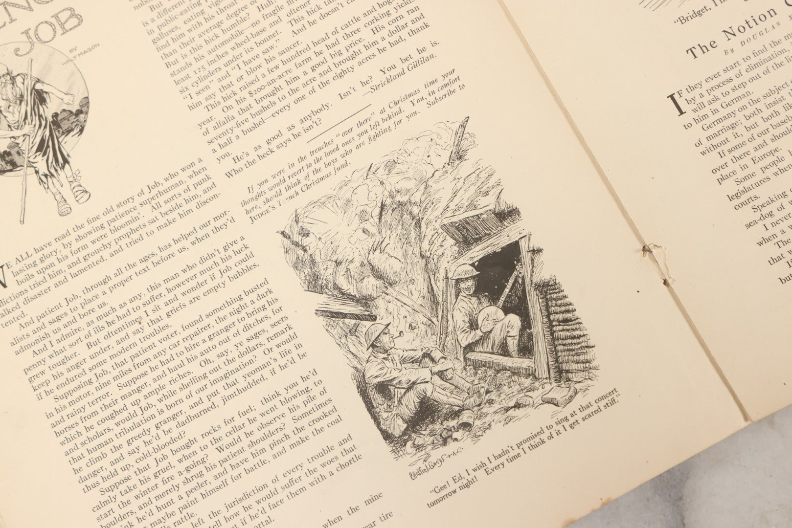 Lot 081 - Antique "Judge" Magazine Hallowe'en Issue, October 27, 1917, Featuring Jack-O-Lantern JOL. Cover, Captioned "The Gobble-Uns 'll Get You Ef You Don't Watch Out," New York City