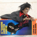 Lot 082 - Vintage Hanging Animated Vampire Figure Halloween Decoration In Original Box, Gemmy Industries Corp., Irving, Texas, With 1992 Receipt From Spencer Gifts, Working Condition