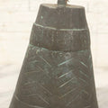 Lot 098 - Vintage Hand-Forged Bronze Nesting Temple Bell With Wire Loop Hanger, Likely Indian Or Nepalese, Circa 1920–1950, 6" H