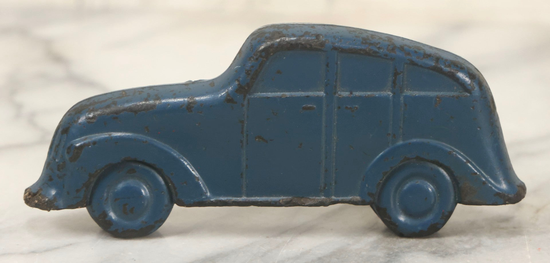 Lot 104 - Vintage Flat Rubber Sedan Toy Car, Attributed To Judy Toys, Made In USA., 1930s