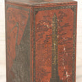 Lot 122 - Antique Japanese Tin Tea Canister With Lithographed Orientalist Scenes, Obelisk, And Umbrella Lady Motif, Late 19th Century, 7-3/4" H