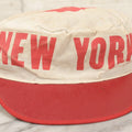 Lot 127 - Vintage 1982 New York Marathon Souvenir Baseball Cap With Red Visor And White Crown