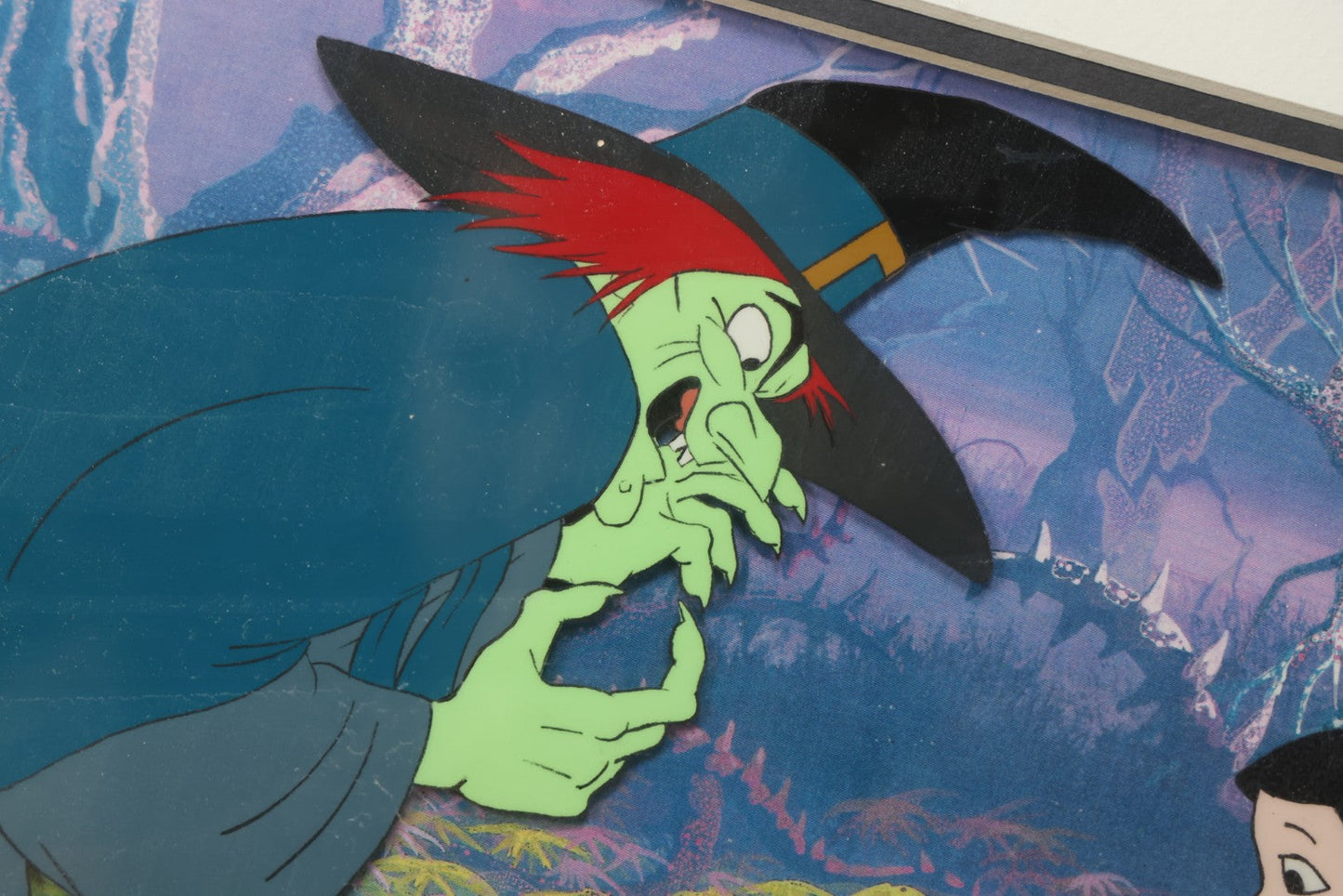 Lot 141 - Vintage Original Hand-Painted Animation Production Cel Featuring Mombi The Witch And Dorothy With Toto From "Journey Back To Oz," Filmation Associates, 1972, With Certificate Of Authenticity, 18-1/4" x 25-1/4"