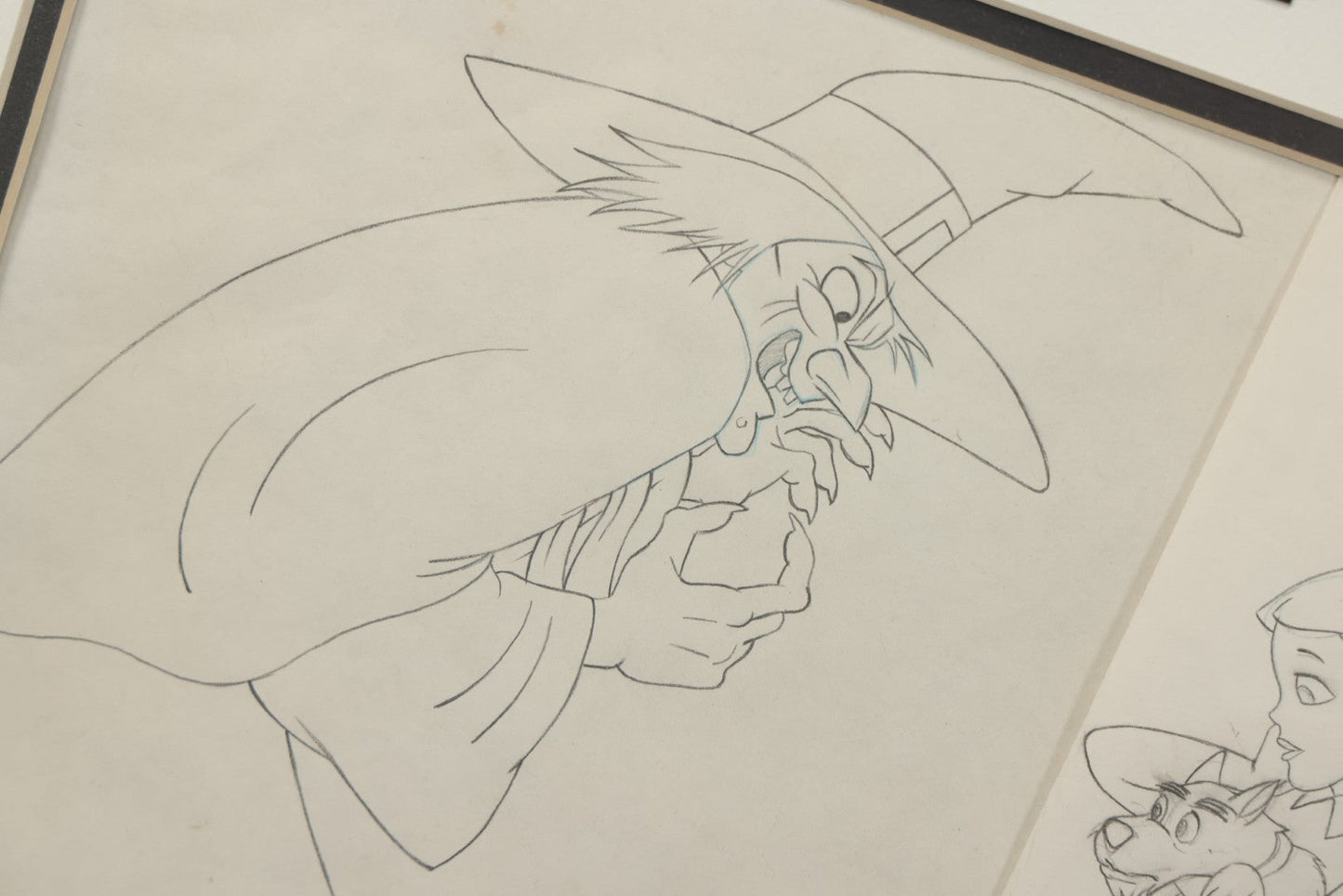 Lot 141 - Vintage Original Hand-Painted Animation Production Cel Featuring Mombi The Witch And Dorothy With Toto From "Journey Back To Oz," Filmation Associates, 1972, With Certificate Of Authenticity, 18-1/4" x 25-1/4"
