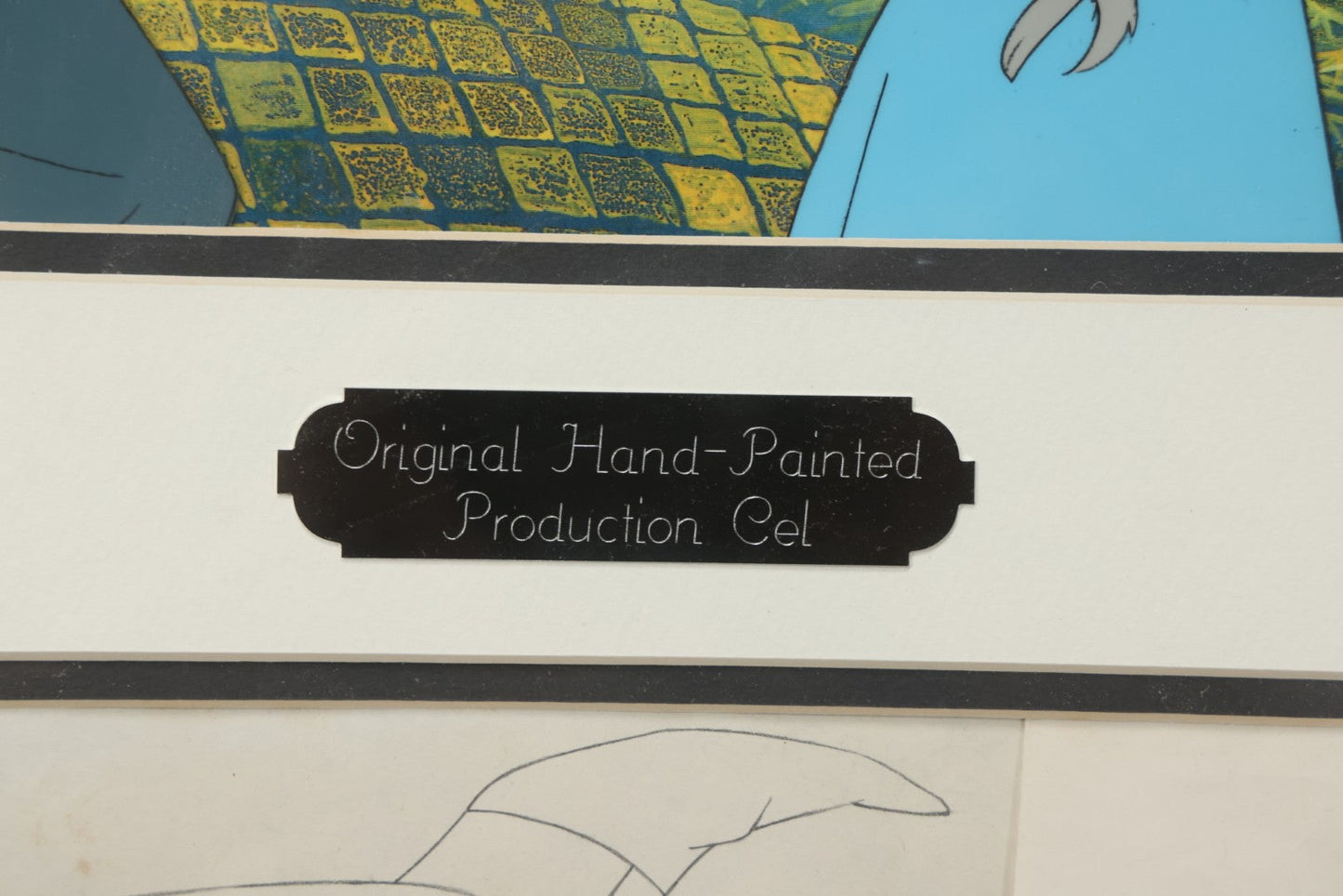 Lot 141 - Vintage Original Hand-Painted Animation Production Cel Featuring Mombi The Witch And Dorothy With Toto From "Journey Back To Oz," Filmation Associates, 1972, With Certificate Of Authenticity, 18-1/4" x 25-1/4"