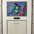 Lot 142 - Vintage Original Hand-Painted Animation Production Cel Featuring Mombi The Witch From "Journey Back To Oz," Filmation Associates, 1972, Certificate Of Authenticity Missing, 18-1/4" x 25-1/4"