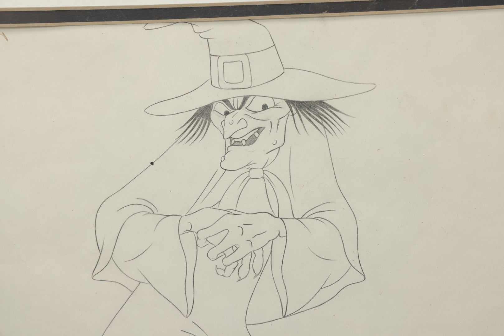 Lot 142 - Vintage Original Hand-Painted Animation Production Cel Featuring Mombi The Witch From "Journey Back To Oz," Filmation Associates, 1972, Certificate Of Authenticity Missing, 18-1/4" x 25-1/4"
