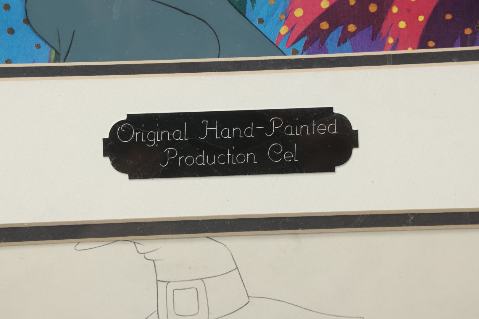 Lot 142 - Vintage Original Hand-Painted Animation Production Cel Featuring Mombi The Witch From "Journey Back To Oz," Filmation Associates, 1972, Certificate Of Authenticity Missing, 18-1/4" x 25-1/4"