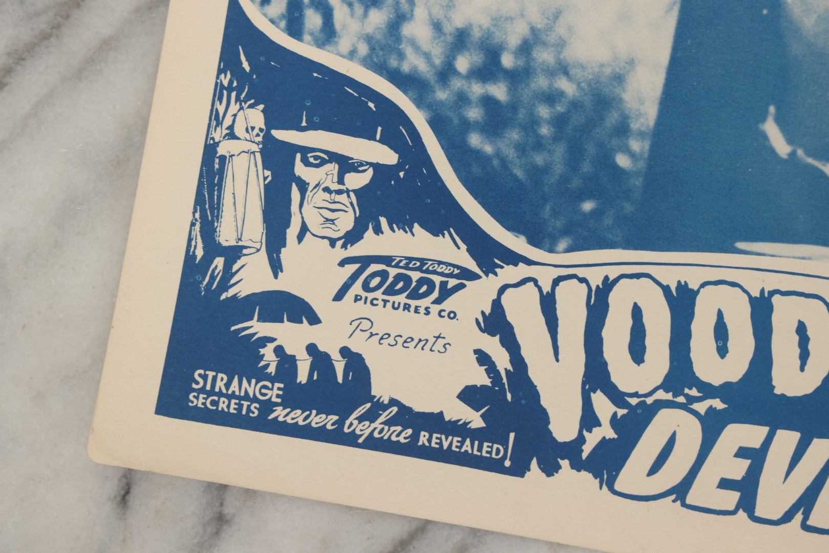 Lot 146 - Vintage Lobby Card From The Early African American Horror Race Film "Voodoo Devil Drums," Toddy Pictures Co., Circa 1944, Lost Film, 14" x 11"