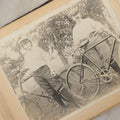 Lot 160 - Antique Snapshot Photo Album With Nineteen Photographs Including Men With Bicycles, Women At Beach, Dog Photos, And Family Memorial, Badger Plain Leaf Album No. 701 By Heinn Specialty Co., Milwaukee, Wisconsin, Circa 1895