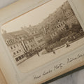 Lot 161 - "Photographien" Antique European Travel Photo Album, Green Hardcover With Black Plaid Stripe Design, Inscribed 1903, Containing Travel Photographs Of Switzerland With Captions