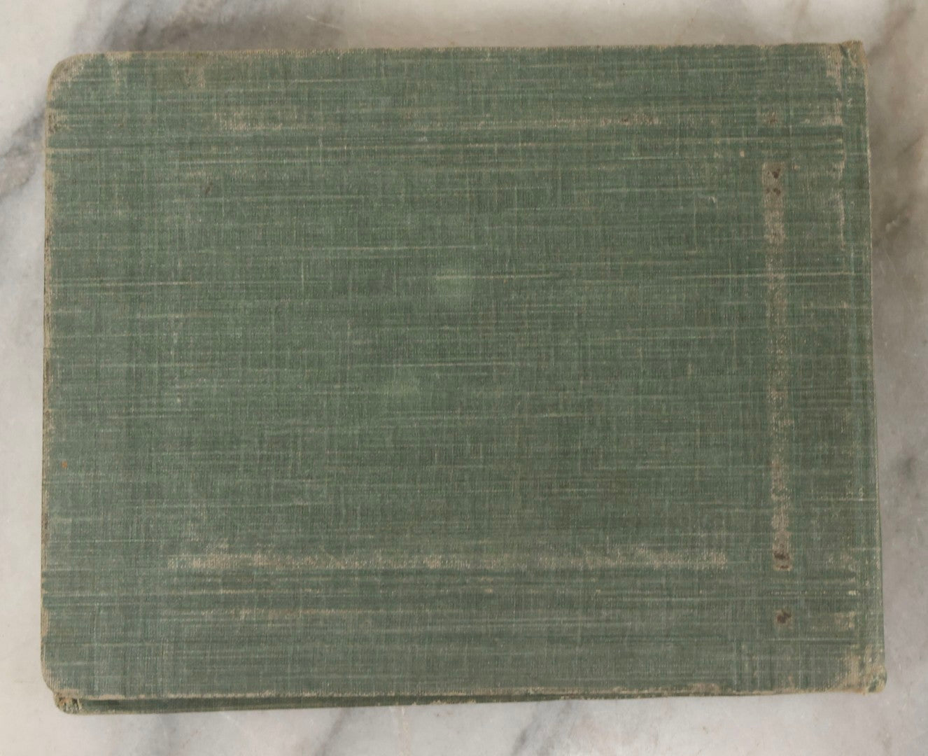 Lot 161 - "Photographien" Antique European Travel Photo Album, Green Hardcover With Black Plaid Stripe Design, Inscribed 1903, Containing Travel Photographs Of Switzerland With Captions