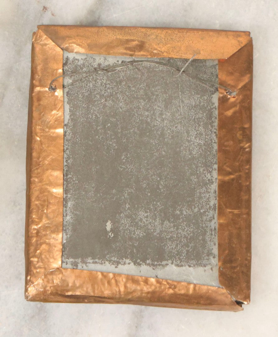 Lot 165 - Grouping Of Three Antique Portrait Photographs, One Tintype Of A Young Man, Two Ruby Ambrotypes In Brass Mats Including Young Woman With Hand-Painted Jewelry And Young Man In Bowtie