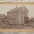 Lot 167 - Antique Boarded Occupational Photograph Of Farm Workers With Apple Harvest, Bad River Reservation, Northern Wisconsin