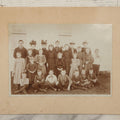 Lot 169 - Antique Boarded Photograph Of Small School Class With Boys, Girls, And Teachers Wearing Elaborate Hats