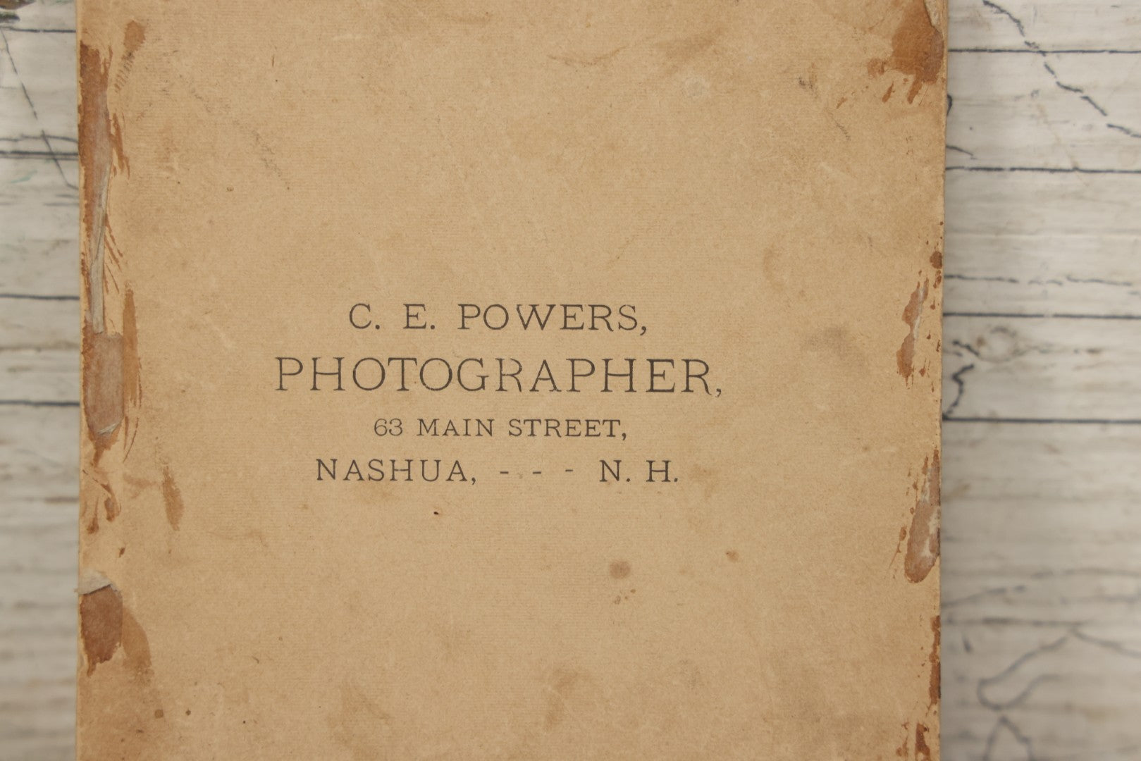 Lot 172 - Antique Boarded Photograph  Of The Third Leighton Shoe Factory, Looking East From Intersection High St., Pepperell, Massachusetts, Photographed By C. E. Powers, Nashua, New Hampshire