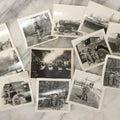 Lot 179 - Grouping Of 12 Vintage World War II Snapshot Photographs Including 1st Engineer Combat Battalion And Pioneer Engineer Training Scenes, With Tanks, Artillery, And Soldiers, And Mess Hall On Christmas 1945