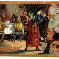 Lot 192 - Antique Embossed Halloween Postcard Depicting Witch And Pumpkin-Head Imps Dining With Devils Beside Cauldron, Raphael Tuck & Sons, “Halloween” Series No. 160, Printed In Saxony, Addressed To Ralph L. Gray, Natick, Massachusetts