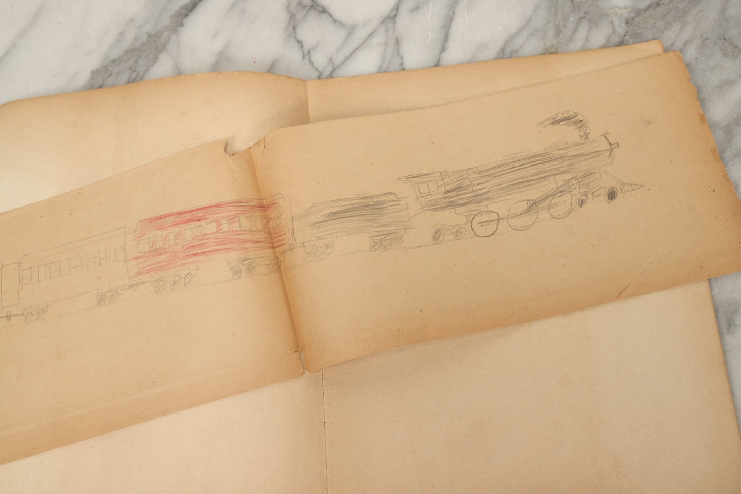 Lot 203 - Grouping Of 3 Antique And Vintage Industrial-Themed Children's Books Including “Railroad Book” By McLoughlin Bros., “Book Of Trains” By Grif Teller, And “Oil Comes To Us” By Rose Wyler And Warren W. McSpadden