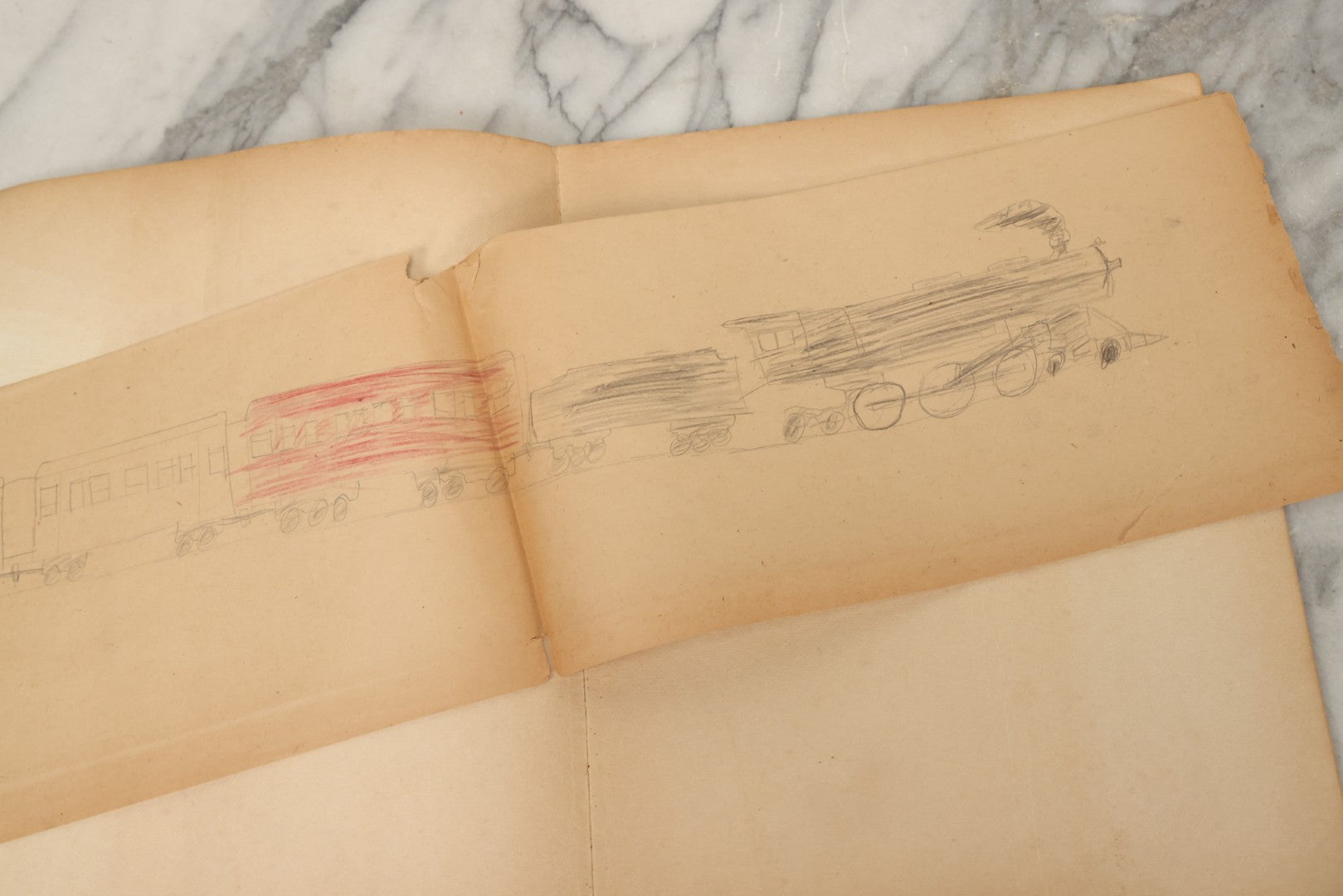 Lot 203 - Grouping Of 3 Antique And Vintage Industrial-Themed Children's Books Including “Railroad Book” By McLoughlin Bros., “Book Of Trains” By Grif Teller, And “Oil Comes To Us” By Rose Wyler And Warren W. McSpadden