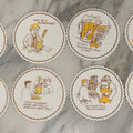 Lot 208 - Grouping Of Eight Vintage Novelty Comic Paper Bar Drink Coasters With Humorous Illustrations Of Bar Idioms Including Bar Fly, Screwdriver, Party Animal, And Boilermaker