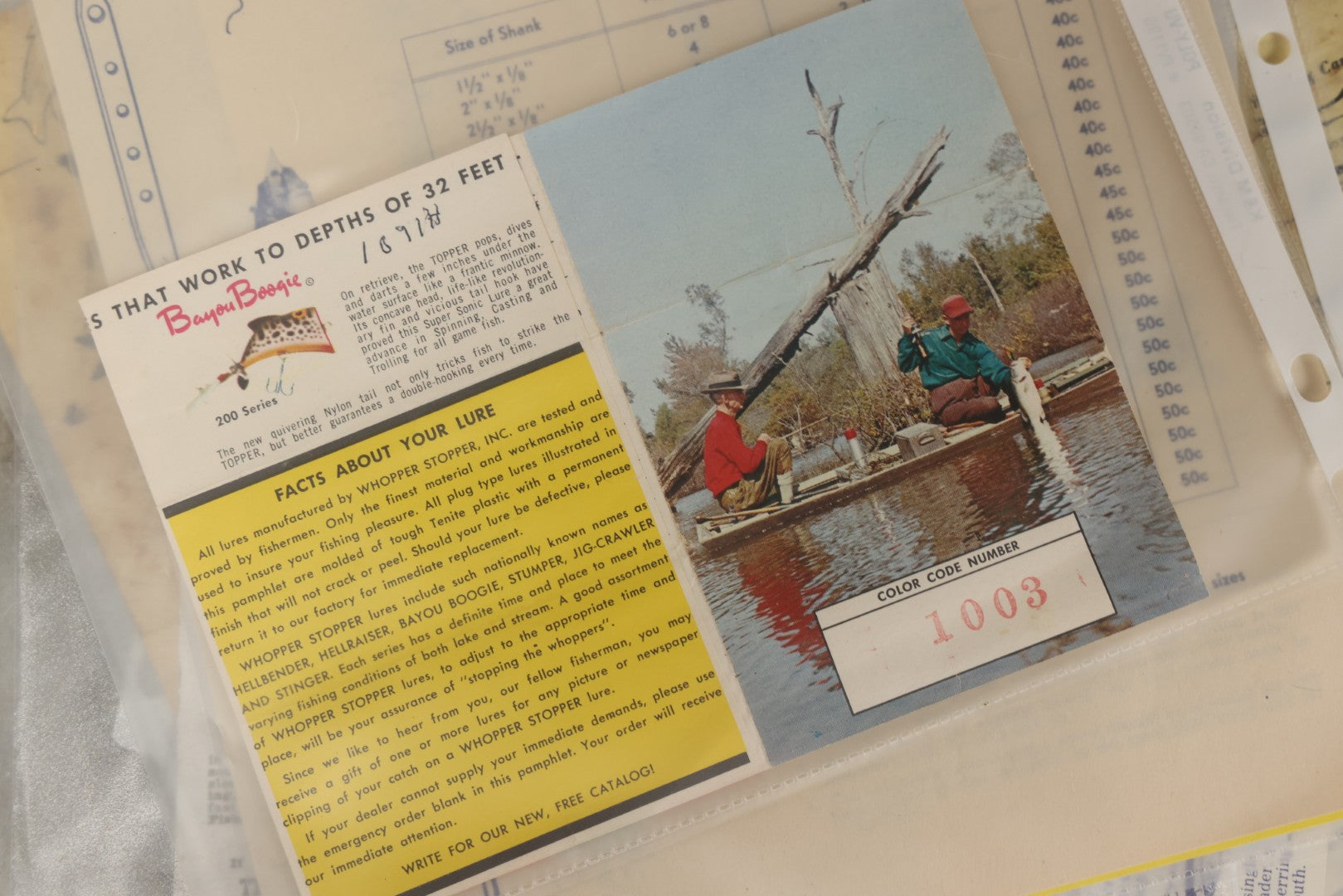 Lot 212 - Grouping Of Vintage Fishing Ephemera Including Pflueger Reel Advertisements And Booklets, "The Nitty Gritty Of Steelhead Fishing" By Dan Stair For Luhr Jensen & Sons, And Shoff Sporting Goods Chart, Kent, Washington