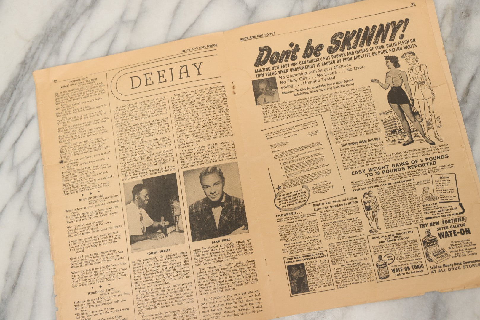 Lot 214 - Pair Of Vintage Charlton Publication Magazines Including "Monkees" (1967) And "Rock And Roll Songs" (1957) Featuring Billy Ward And The Dominoes, Ricky Nelson, And The Everly Brothers