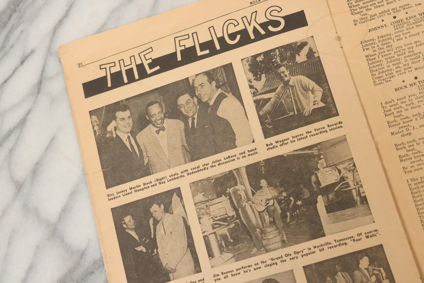 Lot 214 - Pair Of Vintage Charlton Publication Magazines Including "Monkees" (1967) And "Rock And Roll Songs" (1957) Featuring Billy Ward And The Dominoes, Ricky Nelson, And The Everly Brothers