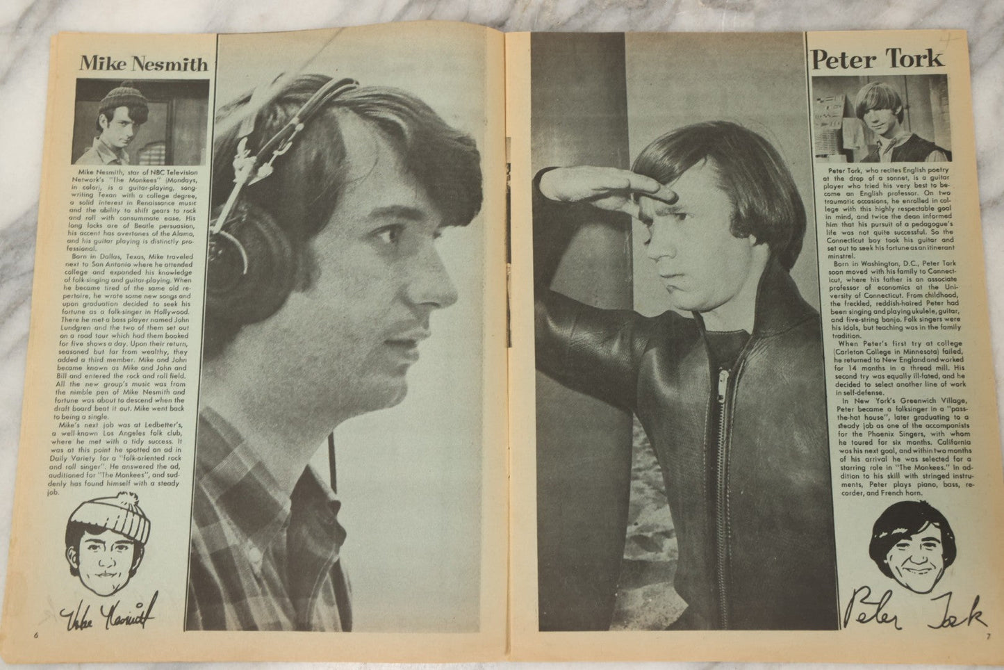 Lot 214 - Pair Of Vintage Charlton Publication Magazines Including "Monkees" (1967) And "Rock And Roll Songs" (1957) Featuring Billy Ward And The Dominoes, Ricky Nelson, And The Everly Brothers