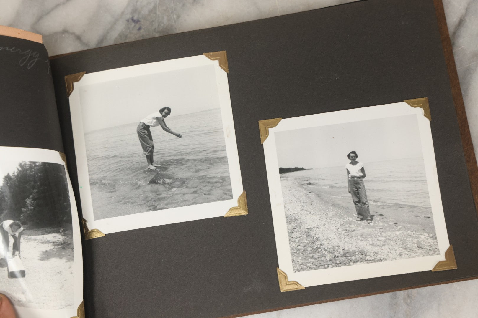 Lot 215 - Vintage Souvenir Photo Album “Sault Ste. Marie, Michigan” With 45 Snapshots, 1955–1957
