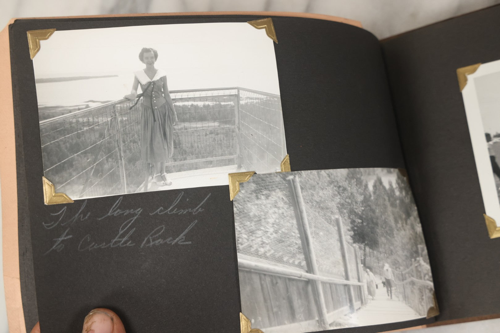 Lot 215 - Vintage Souvenir Photo Album “Sault Ste. Marie, Michigan” With 45 Snapshots, 1955–1957
