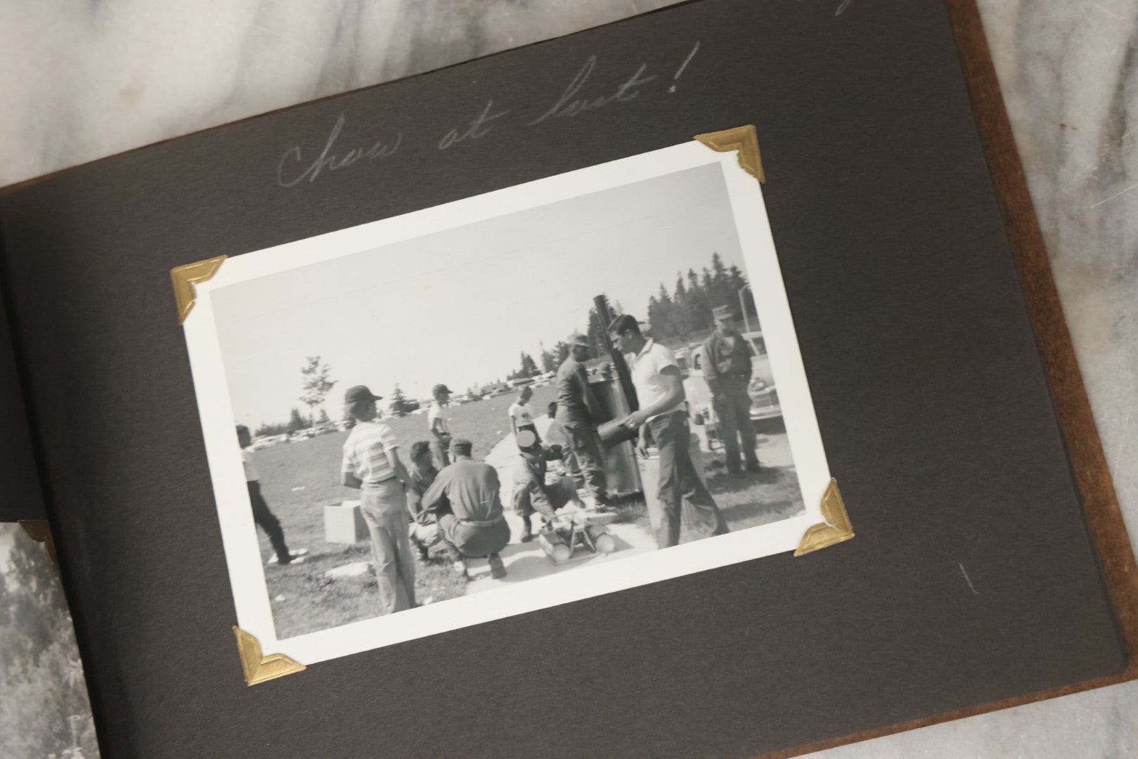 Lot 215 - Vintage Souvenir Photo Album “Sault Ste. Marie, Michigan” With 45 Snapshots, 1955–1957