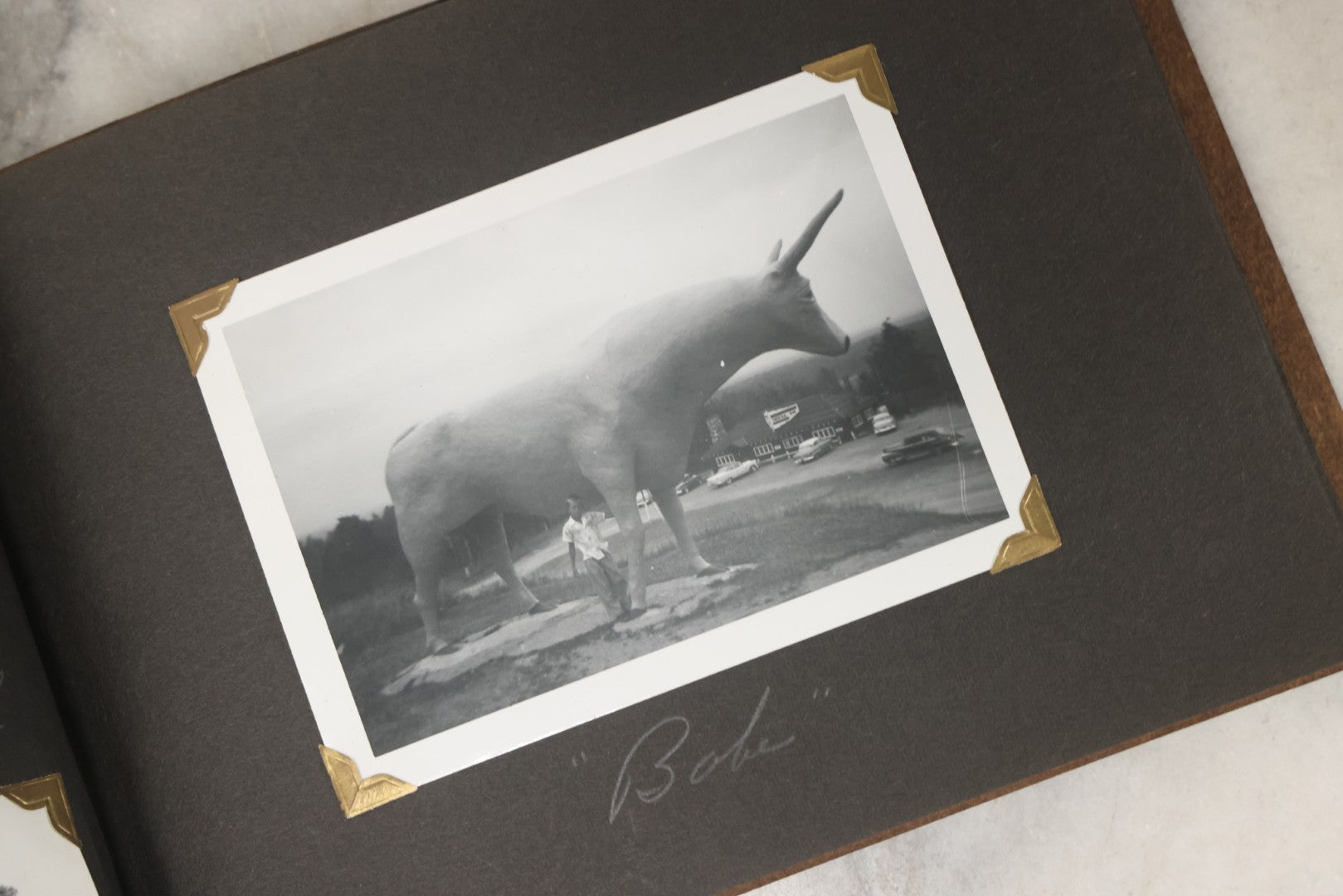 Lot 215 - Vintage Souvenir Photo Album “Sault Ste. Marie, Michigan” With 45 Snapshots, 1955–1957