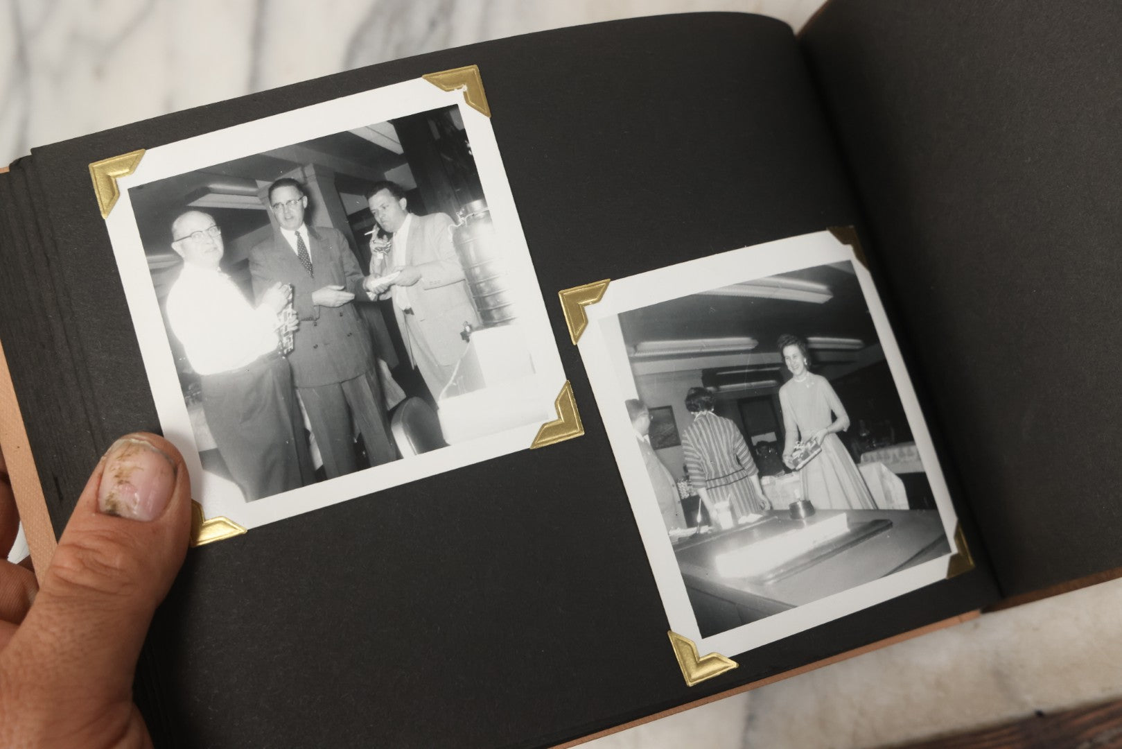 Lot 215 - Vintage Souvenir Photo Album “Sault Ste. Marie, Michigan” With 45 Snapshots, 1955–1957