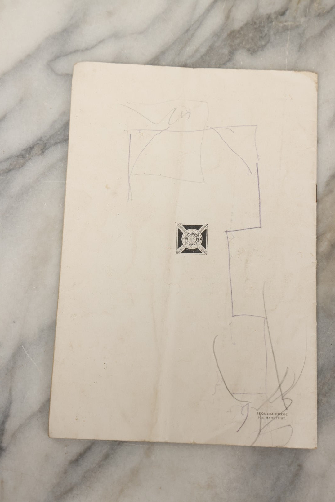 Lot 217 - Vintage 1930 Knights Templar Easter Vesper Service Program, Grace Cathedral, San Francisco, California