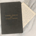 Lot 218 - Vintage 1931 “Knights Templar Funeral Service” Booklet Adopted By The Grand Encampment Of The United States Of America, Minneapolis, Minnesota