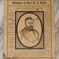 Lot 219 - Antique Broadside "Obsequies Of Gen'l U.S. Grant," Announcing Funeral Ceremonies And Public Mourning In New-York City, August 6–8, 1885, Matthews, Northrup & Co., Art-Printing Works, Buffalo, New York
