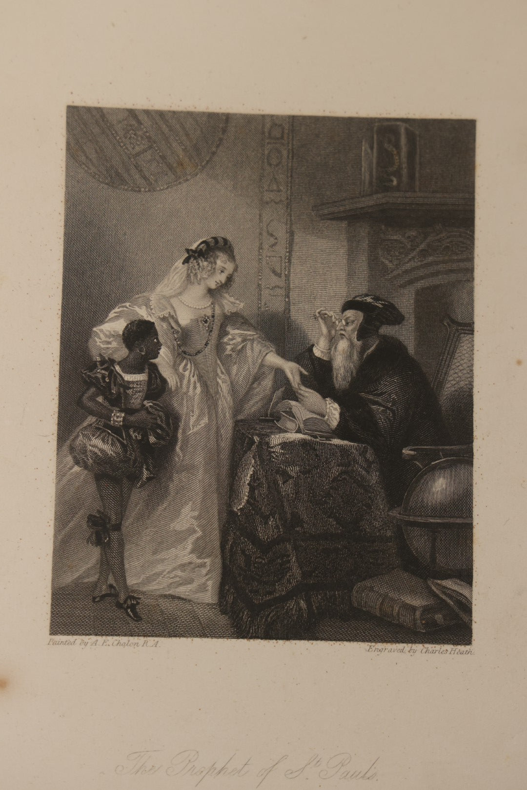 Lot 225 - Antique Engraving “The Prophet Of St. Paul's” By A.E. Chalon, R.A., Engraved By Charles Heath, Published By Longman & Co., London, Early 19th Century, Unframed