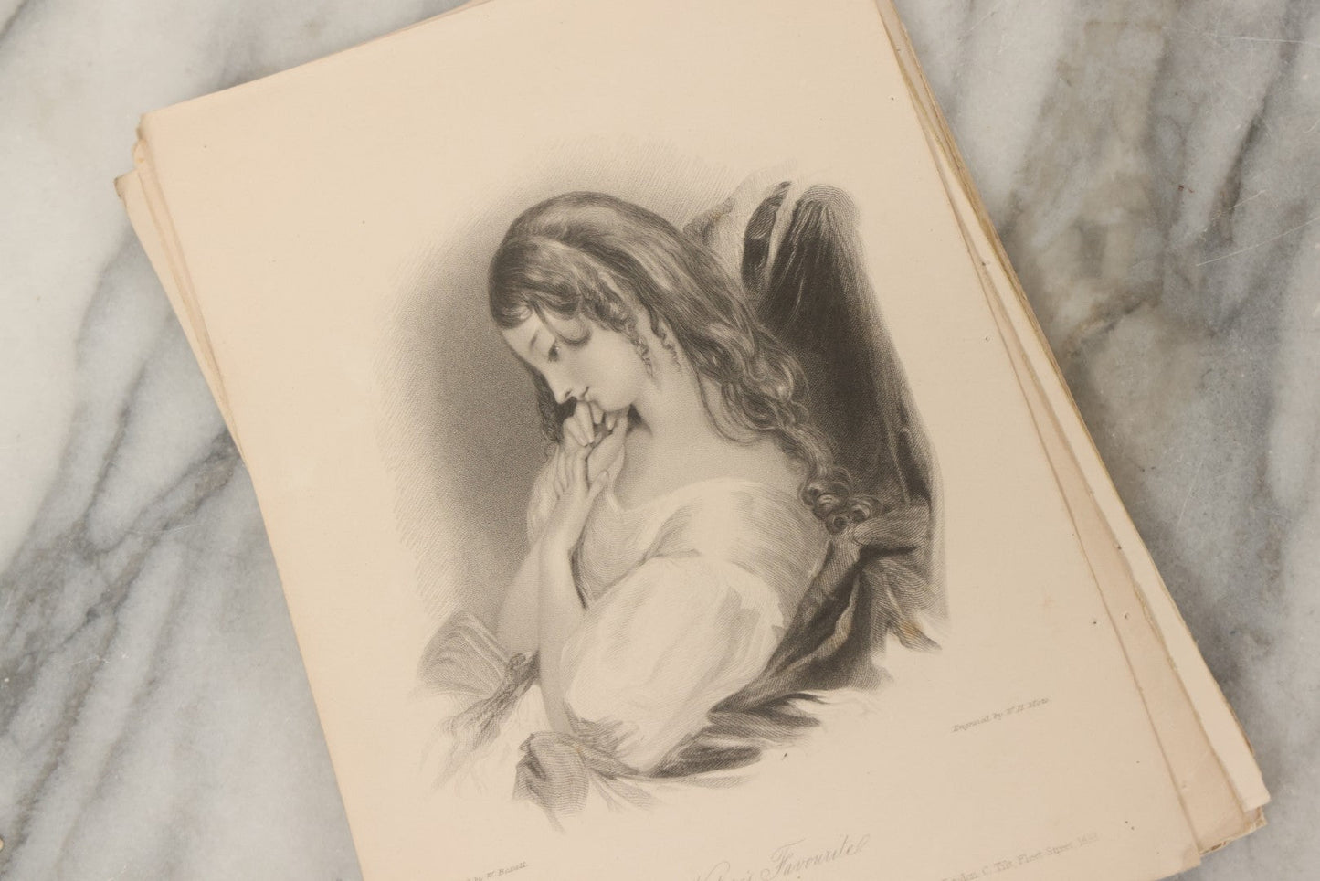 Lot 227 - Grouping Of Twenty-Five Early To Mid-19th Century English Engravings Of Women, Including “Genevieve,” “Lady Caroline Lamb,” “Eleanor,” “The Fair Patrician,” And “Alice Lee”