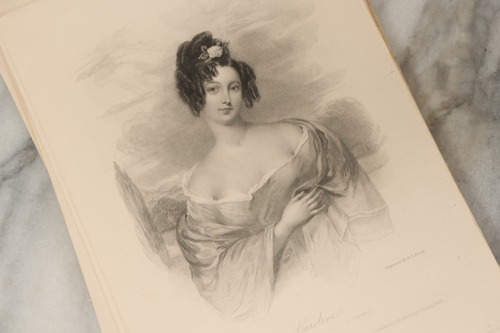 Lot 227 - Grouping Of Twenty-Five Early To Mid-19th Century English Engravings Of Women, Including “Genevieve,” “Lady Caroline Lamb,” “Eleanor,” “The Fair Patrician,” And “Alice Lee”