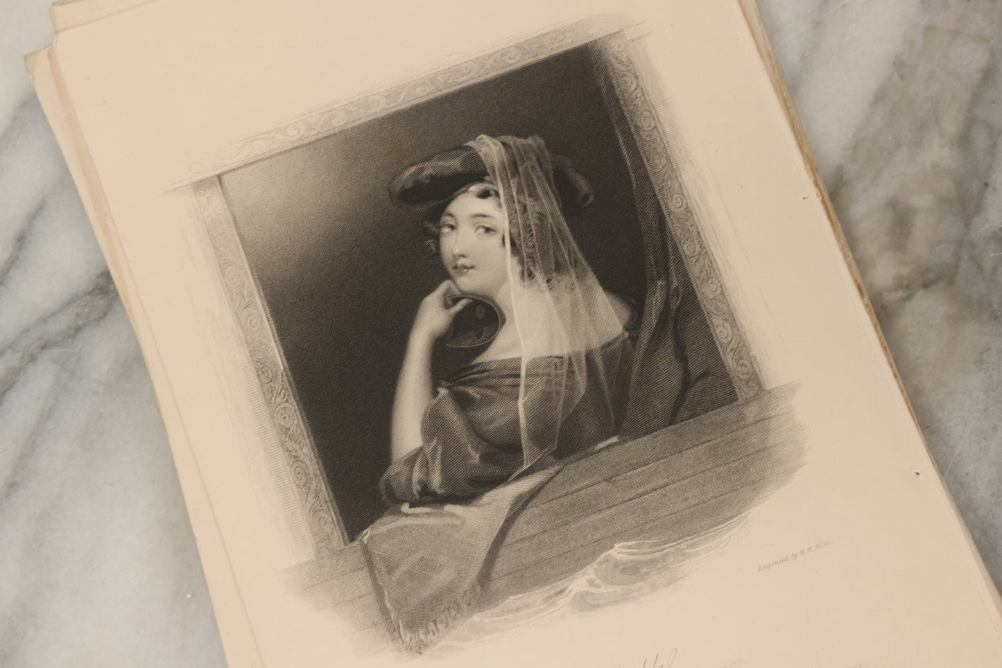 Lot 227 - Grouping Of Twenty-Five Early To Mid-19th Century English Engravings Of Women, Including “Genevieve,” “Lady Caroline Lamb,” “Eleanor,” “The Fair Patrician,” And “Alice Lee”