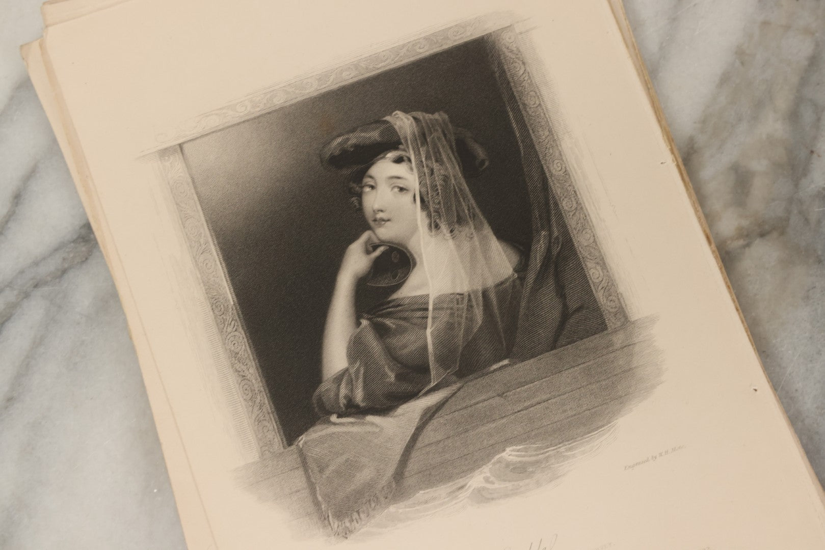 Lot 227 - Grouping Of Twenty-Five Early To Mid-19th Century English Engravings Of Women, Including “Genevieve,” “Lady Caroline Lamb,” “Eleanor,” “The Fair Patrician,” And “Alice Lee”