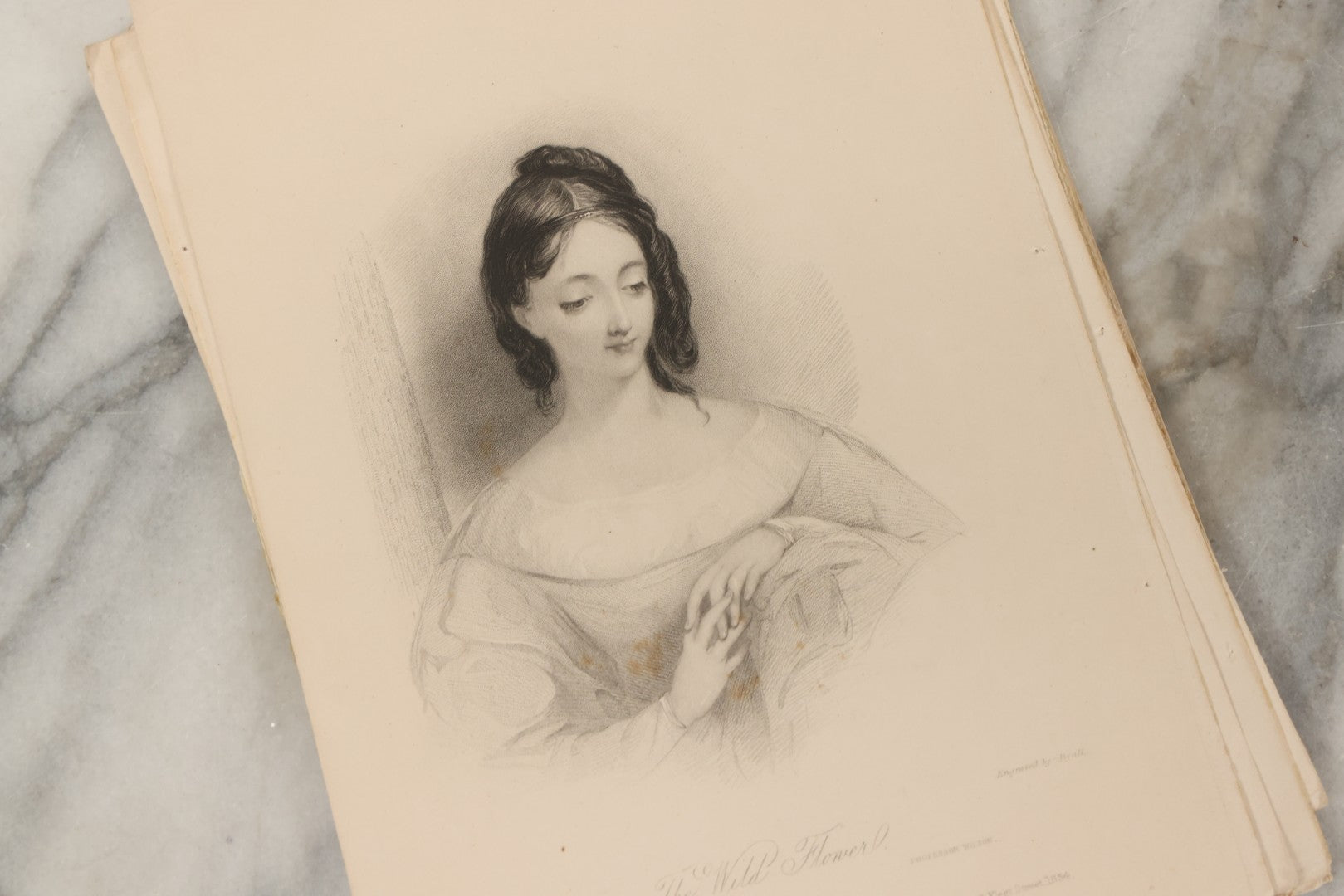 Lot 227 - Grouping Of Twenty-Five Early To Mid-19th Century English Engravings Of Women, Including “Genevieve,” “Lady Caroline Lamb,” “Eleanor,” “The Fair Patrician,” And “Alice Lee”