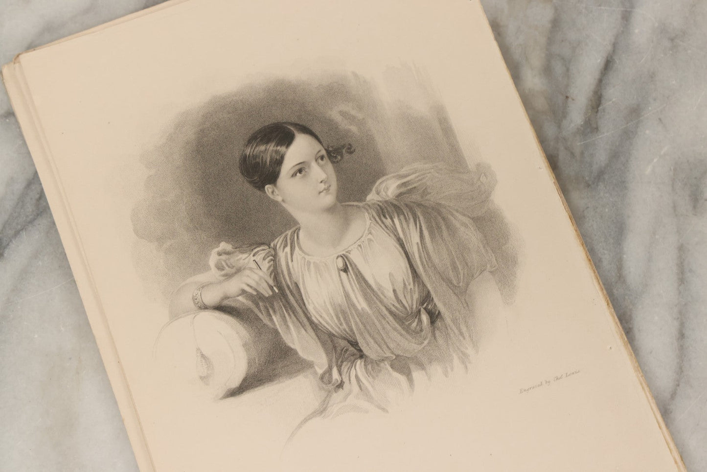 Lot 227 - Grouping Of Twenty-Five Early To Mid-19th Century English Engravings Of Women, Including “Genevieve,” “Lady Caroline Lamb,” “Eleanor,” “The Fair Patrician,” And “Alice Lee”