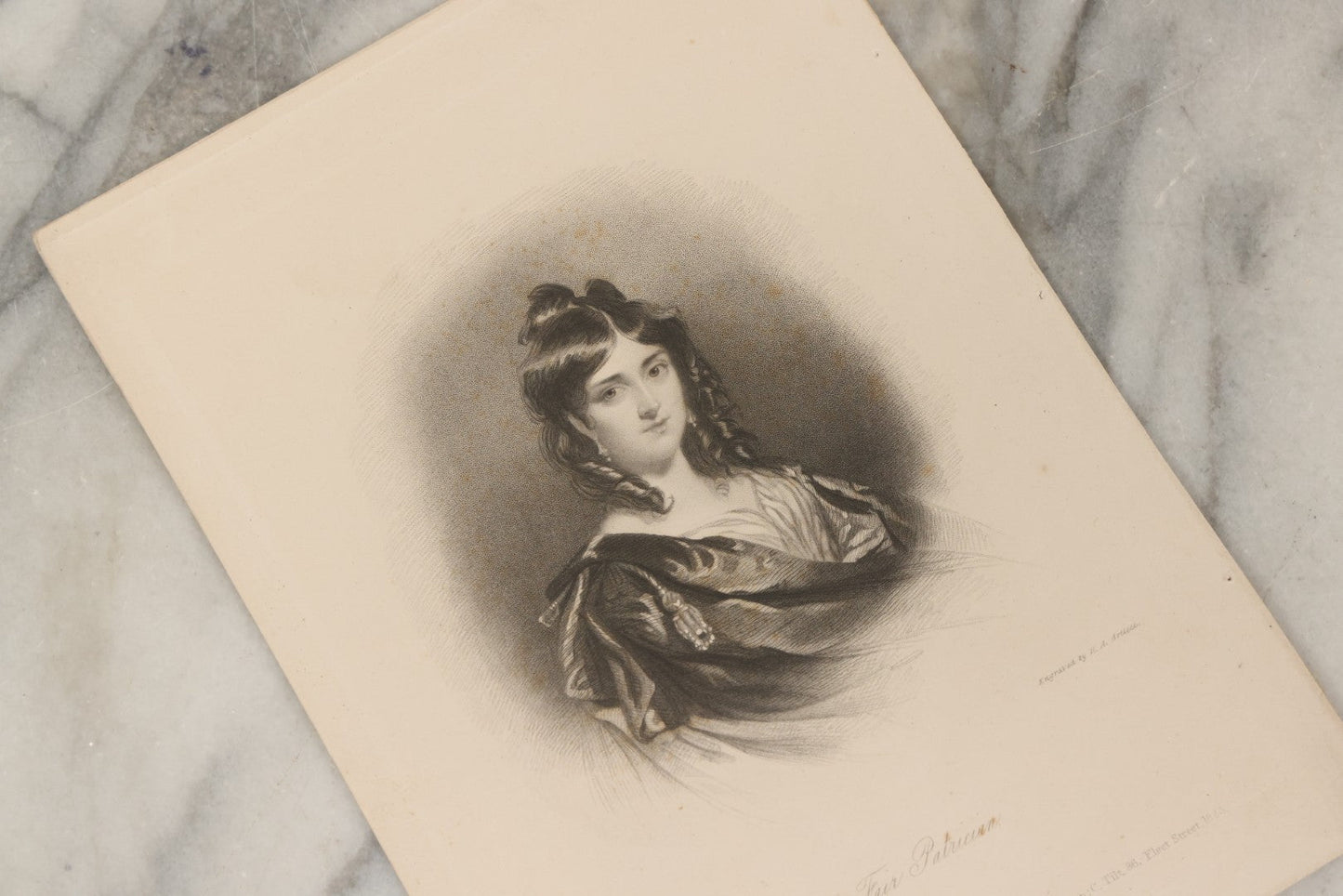 Lot 227 - Grouping Of Twenty-Five Early To Mid-19th Century English Engravings Of Women, Including “Genevieve,” “Lady Caroline Lamb,” “Eleanor,” “The Fair Patrician,” And “Alice Lee”