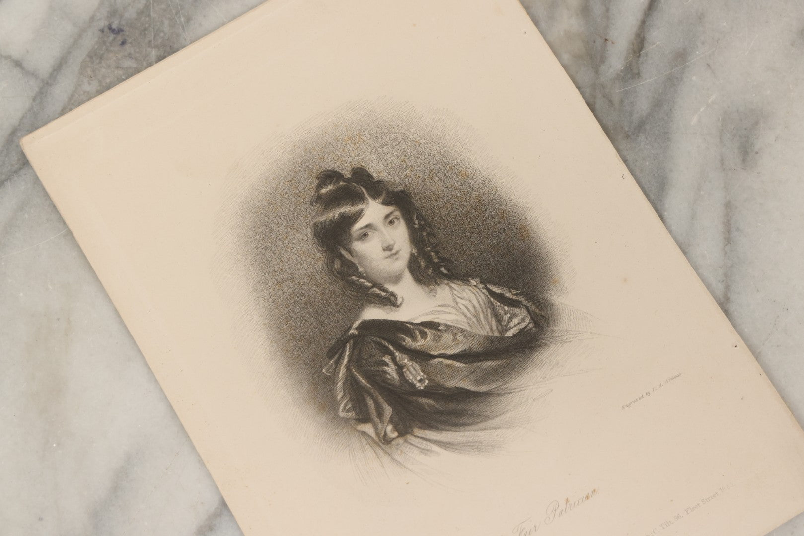 Lot 227 - Grouping Of Twenty-Five Early To Mid-19th Century English Engravings Of Women, Including “Genevieve,” “Lady Caroline Lamb,” “Eleanor,” “The Fair Patrician,” And “Alice Lee”