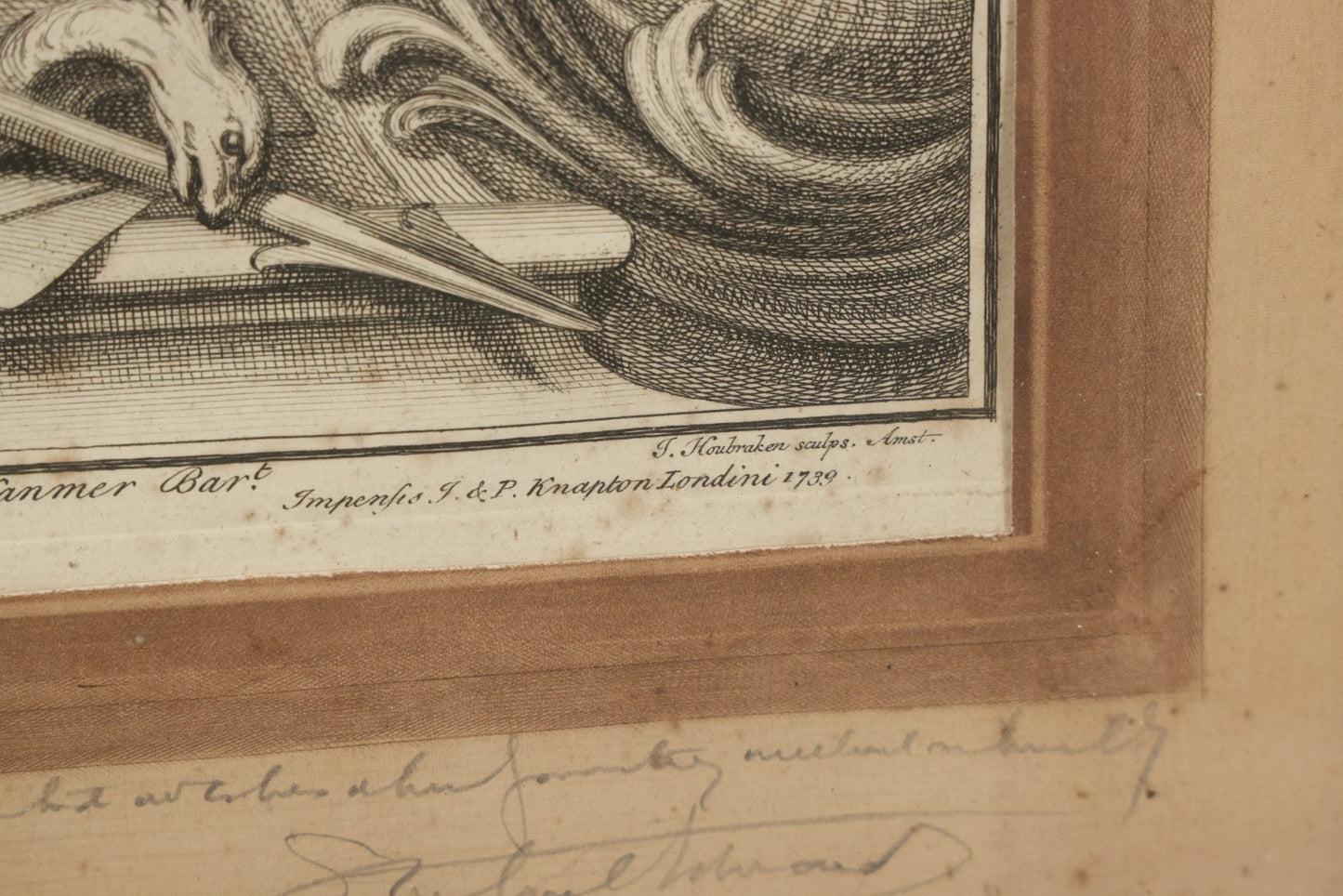 Lot 230 - Antique Engraving “Henry Bennet, Earl Of Arlington,” After Peter Lely, Engraved By Jacob Houbraken, Published By J. & P. Knapton, London, 1739, From The Collection Of Sir Thomas Hanmer, Baronet, 14-1/4" x 20-1/2"